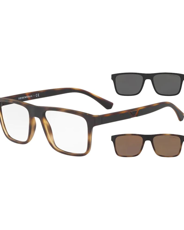 EMPORIO ARMANI Очила за сонце + 2 CLIP ON dodatka 0EA4115 58021W 54