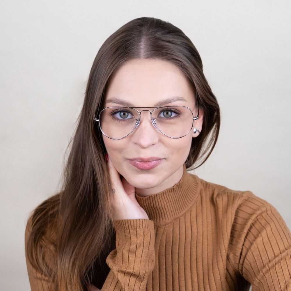 RAY BAN Рамки за очила AVIATOR 0RX6489 2501 55-58