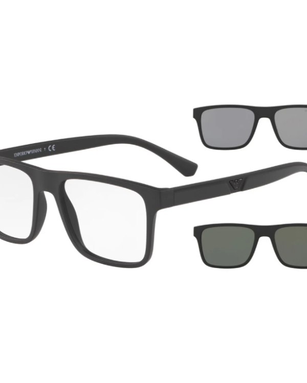 EMPORIO ARMANI Очила за сонце + 2 CLIP ON dodatka 0EA4115 58011W 54